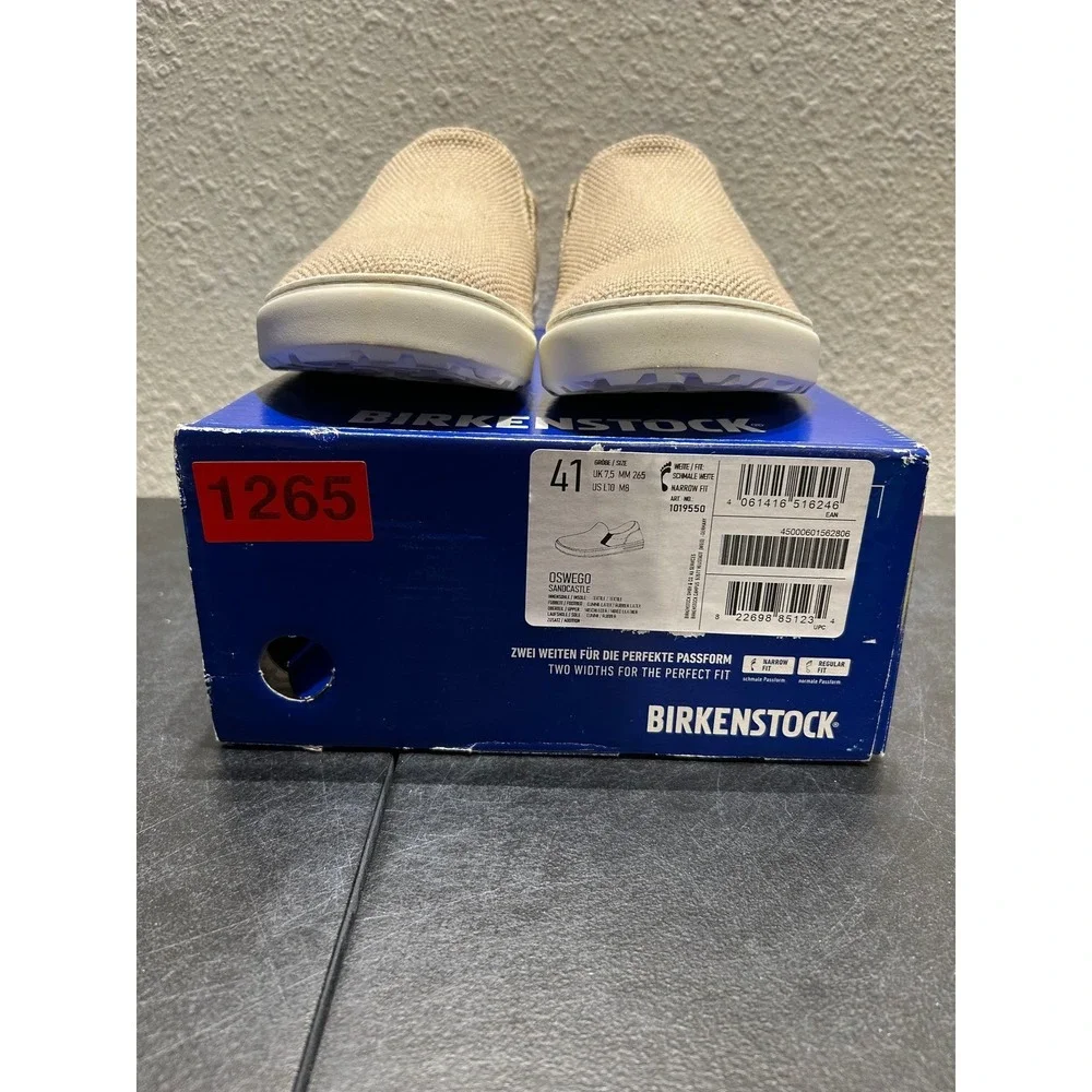 Birkenstock Oswego Knit Suede Sand EU 41 US L10 M8 Womens Mens